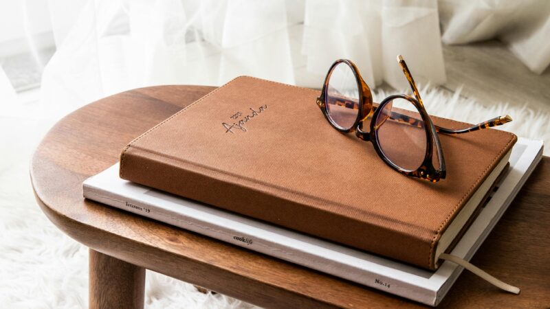 Short wood bedside table